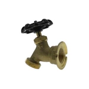Boshart Industries 0873-07NL Sillcock, 3/4 in, FPT x GHT, Brass Body, Wheel Handle Actuator