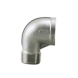 Boshart Industries SSH316SE-03 90 deg Street Elbow, 3/8 in, MPT x FPT, 150 lb, 316 Stainless Steel