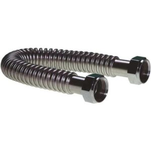 Falcon Stainless FF-12 Super-Flex Water Supply Connector, 3/4 in, FIP, 12 in L, 250 psi Working, Stainless Steel