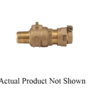 CAMBRIDGE BRASS™ 301NL-M7B7 Mainstop Ball Valve, 2 in, MIP Compression x Campak Compression, Full-Port, Lead-Free Brass, EDPM/Buna-N