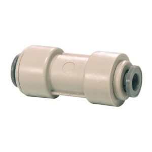 John Guest® PI201208S-US Push-Fit Reducing Straight Connector, 3/8 x 1/4 in, Tube OD, Acetal, Gray