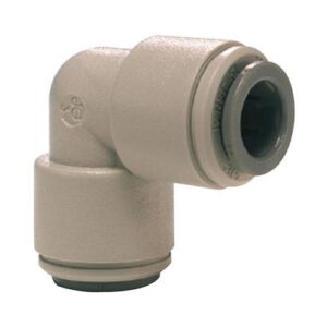 John Guest® PI0312S-US Push-Fit Equal Elbow, 3/8 in, Tube OD, Acetal, Gray