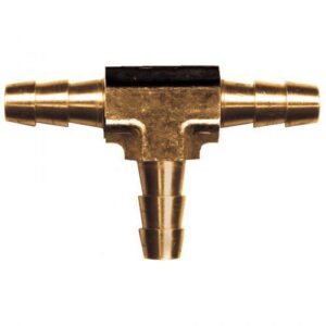 Fairview 123-4 Union Tee, 1/4 in, Barbed, Brass