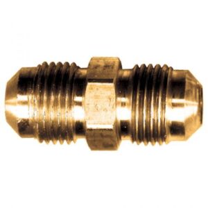 Fairview 42R-86 Flare Tube Union Coupling, 1/2 x 3/8 in, SAE Flared, Brass