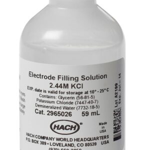 Hach® 2965026 Electrode Filling Solution Reference 2.44 M KCl, 59 mL