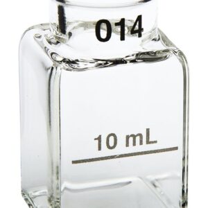 Hach® 2495402 Sample Cell Square Glass, 10 mL Capacity, 1 in Dia, Glass Body, Pack of 2