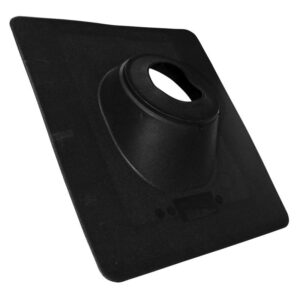 Oatey® 48103 Roof Flashing, Thermoplastic, 4 in Pipe, 16 x 14 in Base, Black