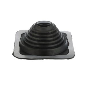 Oatey® 14053 Master Flash® Roof Flashing, Plastic/Metal/EPDM, 3 to 6 in Pipe, 10 x 10 in Base, Black