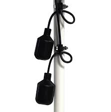 SJE-Rhombus® 1017666 Double Float Master Series, Wide Angle Pump Switch Without Plug, 15 - 90 Amps Ambient, 140 deg F Fluid