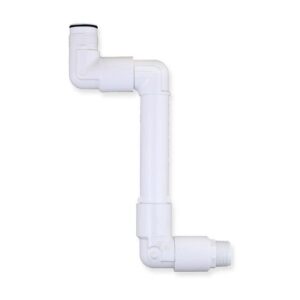 Rain Bird® JB000016 Swing Joint, Inlet Configuration: Standard side, Inlet Type: NPT, Outlet Thread Type: Enlarging ACME, Outlet Configuration: Single-top, White