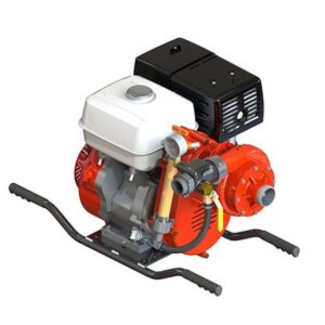 Waterax 100046 STRIKER-II Portable Fire Pump, 389 cc Engine, 105 gpm, 2 in Inlet x 1-1/2 in Outlet, 531 ft Max Head