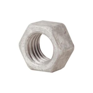Approved Vendor 1136705 Hex Nut, 3/8 in, Steel, Hot Dip Galvanized, A Material Grade