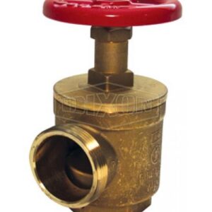 Dixon® AV151 Global Angle Hose Valve, 1-1/2 in, FNPT x MNST, 300 psi, Brass Body, Red