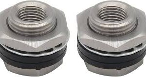 Quality Moulded Plastics 20117-1 Stainless Steel Bulkhead Kit, 1 NPT-F in, Stainless Steel