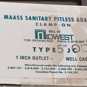 Maass Midwest 928115 5J2 J Weld-On Pitless Adapter, 2 in Drop Pipe and Discharge