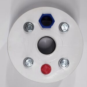 Maass Midwest 1481 Solid Plate Well Seal, 1-1/4 in FNPT, 5 in ID Well Casing, PVC