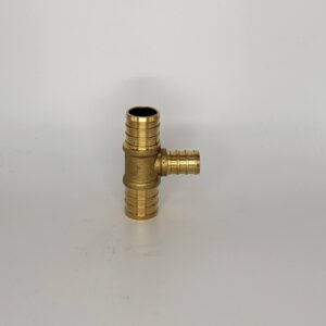 CB Supplies 784001443 Reducing Tee, 3/4 x 3/4 x 1/2 in, PEX, Brass, Lead-Free