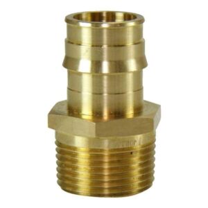 Uponor Q5521313 ProPEX® Adapter, 1-1/4 in, F1960 Cold-Expansion PEX x MNPT, 80 to 160 psi, Brass