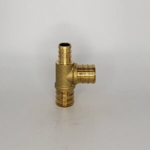 CB Supplies 784001434 Reducing Tee, 3/4 x 1/2 x 3/4 in, PEX, Brass, Lead-Free