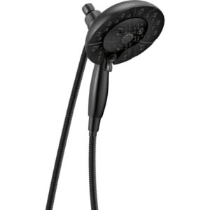 DELTA® 58480-BL-PK H20kinetic In2ition 5-Setting Two-in-One Shower, Matte Black