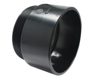 Canplas 102876 ABS DWV Male Adapter, 6 in, MPT x Hub