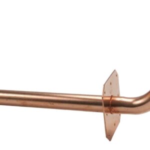 CB Supplies 780016002 90 deg Stubout Elbow, 1/2 x 4 x 6 in, Copper x PEX, With Flange