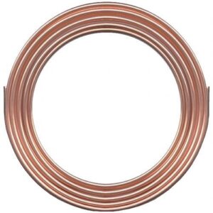Fairview CTK-8-100 Type K Underground Tubing, 3/8 in, 1/2 in OD 100 ft L, Coil Form, 0.049 in THK Wall, Soft Annealed, Copper