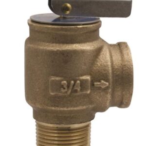 Apollo™ 1040805 Hot Water Safety Relief Valve, 3/4 in, 30 psi, Bronze Body