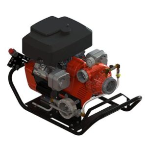 Waterax 100065 B2X-18P Mid-Range Fire Pump, 2 Stage, 18 HP, With Carry Frame