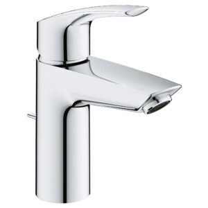 GROHE 32642003 Eurosmart Single-Handle Bathroom Faucet, Residential, 1.2 gpm, 3-3/4 in H x Spout, 1 Handle, 1 Faucet Hole, StarLight Chrome