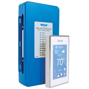 Tekmar® 564 Invita Wifi Thermostat, Wi-Fi, Programmable Thermostat, White/Blue