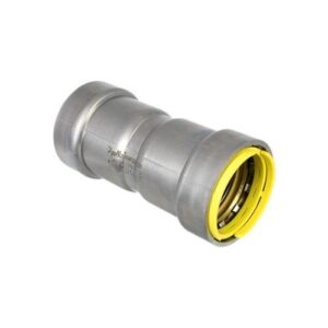 Apollo™ PWR7481298 400G PowerPress Gas Coupling With Stop, 1/2 in, Press, Carbon Steel, HNBR, Grey