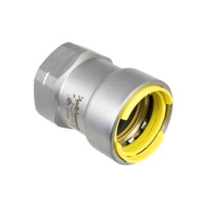 Apollo™ PWR7482191 403G PowerPress Gas Adapter, 1 in, Press x FPT, Carbon Steel, HNBR, Grey