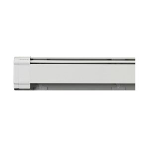 Slant/Fin® 101401080 Decorator 30-75 Slim Profile Baseboard, 8 ft L, 580 BTU/hr at 180 Deg, 180 deg F Max, Cold Rolled Steel