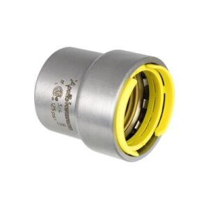 Apollo PWR7482519 417G PowerPress Gas Cap, 1-1/2 in Nominal, Press End Style, HNBR O-Ring, Steel, Grey