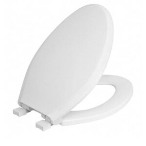Centoco 3800SCBP8-001 Elongated Safety-Close Toilet Seat, Closed Front, White