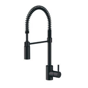 Gerber® d451288bs The Foodie Pre-rinse Kitchen Faucet, 1.75 gpm, 360 deg Swivel Spout, Satin Black, 1 Handle