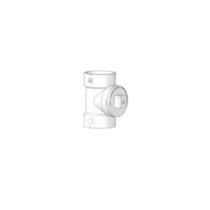 Westlake Pipe & Fittings DL443-020G Type M Low-Rise Line Cleanout Tee, 2 in Cleanout, 	PVC DWV