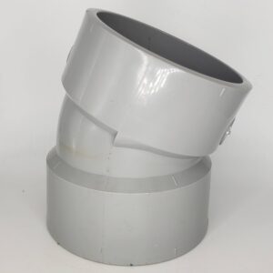 Westlake Pipe & Fittings DL324-020 Low-Rise 22-1/2 deg Elbow, 2 in, Hub x Hub, PVC