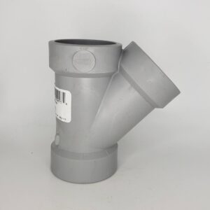 Westlake Pipe & Fittings DL600-015 Low-Rise 45 deg Wye, 1-1/2 in, Hub x Hub x Hub, PVC