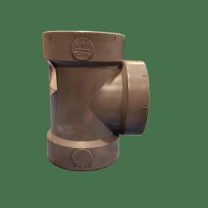 Westlake Pipe & Fittings DH12902G High-Rise Line Cleanout Tee, 2 in Cleanout, 	PVC DWV