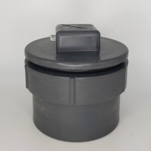 Westlake Pipe & Fittings DH9508G High-Rise Fitting Cleanout, 8 in, Spigot x Gasket Plug, PVC