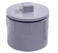 Westlake Pipe & Fittings DH9401G High-Rise Tube End Cleanout, 1-1/2 in, Hub x Gasket Plug, PVC