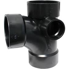 Westlake Pipe & Fittings DH438-337 High-Rise Double Sanitary Tee Side Inlet, 3 x 1-1/2 in, Hub x Hub x Hub x Hub x Hub Side Inlet, PVC