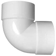 Westlake Pipe & Fittings DH300-020 High-Rise 90 deg Elbow, 2 in, Hub x Hub, PVC