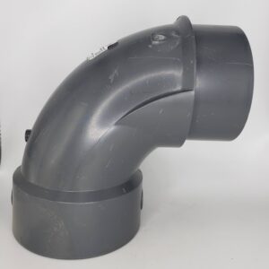 Westlake Pipe & Fittings DH302-060 High-Rise 90 deg Elbow, 6 L in, Spigot x Hub, PVC