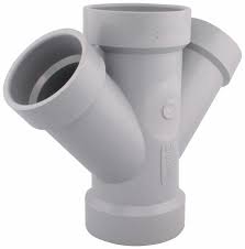 Westlake Pipe & Fittings DH368-8 High-Rise Double 45 deg Wye, 8 in, Hub x Hub x Hub x Hub, PVC
