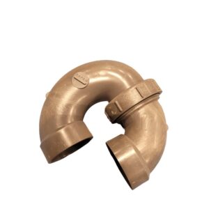 Westlake Pipe & Fittings DH708-015 High-Rise Union P-Trap, 1-1/2 in, Dark Gray, PVC DWV, Hub x Hub Connection, Dark Gray