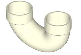 Westlake Pipe & Fittings DH700-060 High-Rise U Bend, 6 in, Hub x Hub, PVC