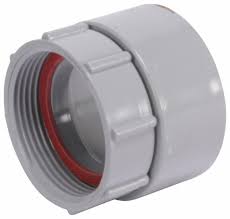 Westlake Pipe & Fittings DH1451SWN High-Rise Female Swivel Strainer Adapter, 1-1/2 in, Hub x Swivel Nut, PVC